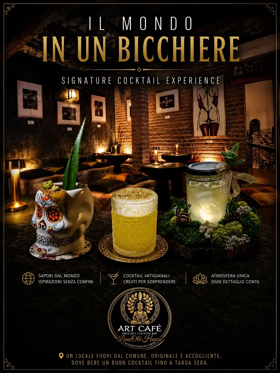 The world in a glass — Signature Cocktail Experience at Art Café LimeOlé House Verona