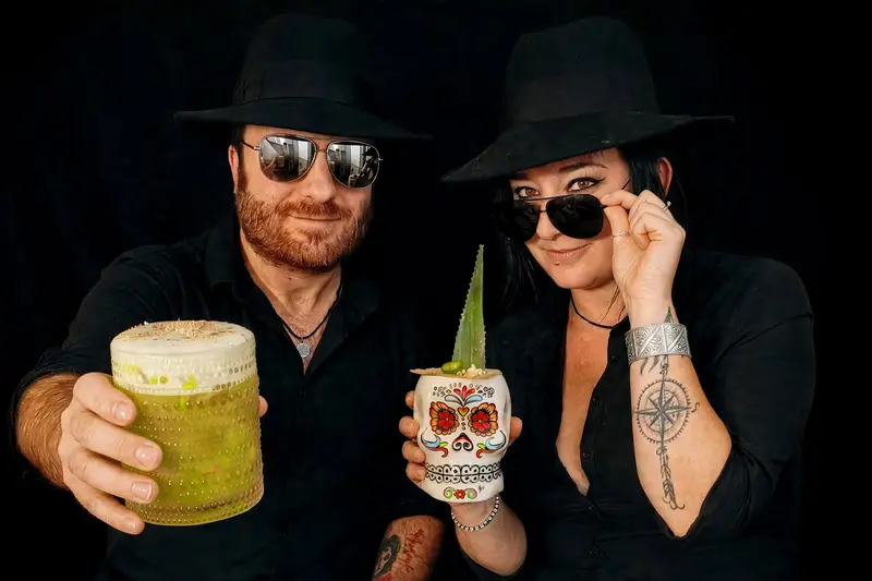 Francesco (Jim) e Katarina (Kata), titolari e bartender di Art Café LimeOlé House a Verona